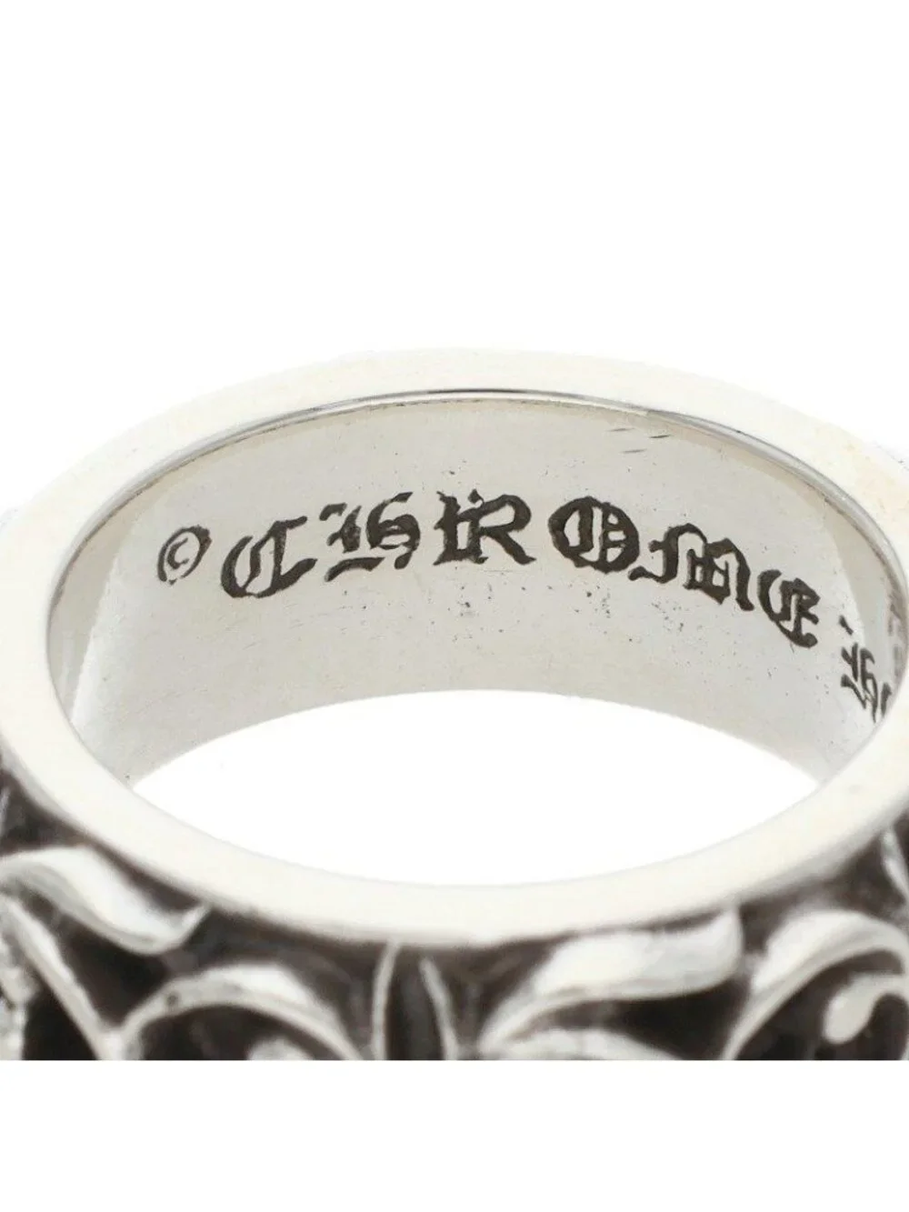 Chrome Hearts Etrnity Vine Band Eternity Silver Ring
